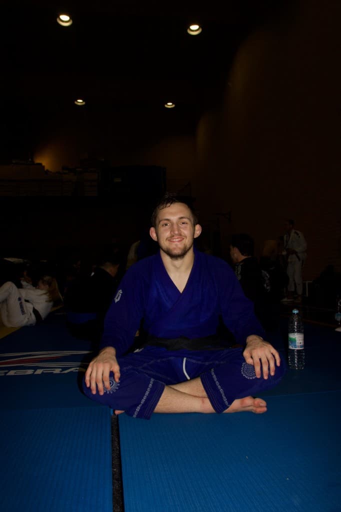 Professor London Horn on the competition mats